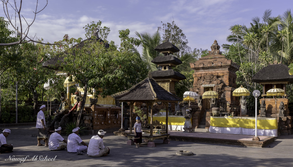 Temple in Seminyak Bali prayer